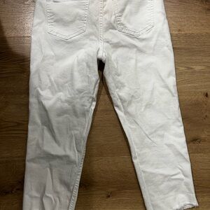 White Skinny Ankle Jeans